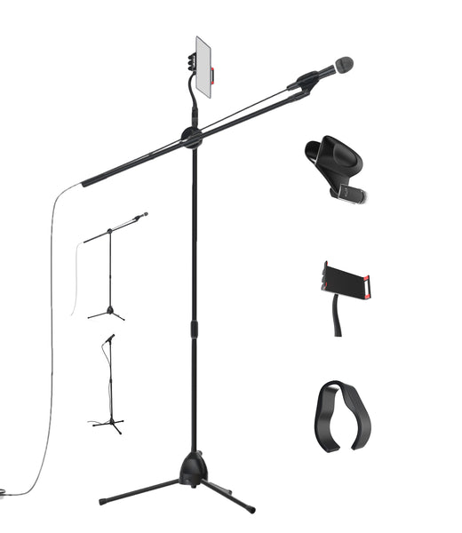 SUNESA Pied de Micro Stand De Microphone, Table À Table Réglable Stand avec  Support De Tape