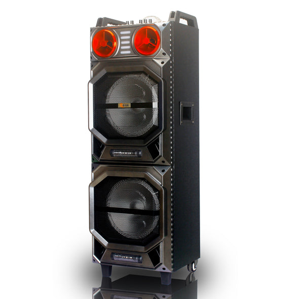 QPB-21001 High Power 10000W Dual 10" Rechargeable Bluetooth karaoke speaker