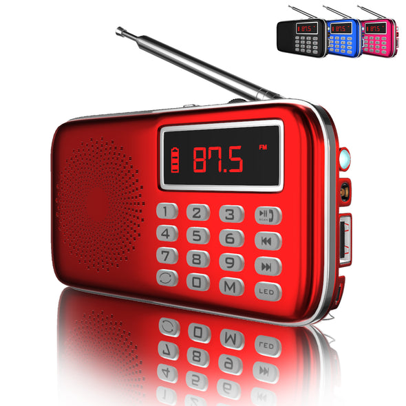 Multifunctional Bluetooth AM FM radio speaker and MP3 player